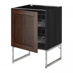 МЕТОД Напольный шкаф с проволочн ящиками - под дерево черный, Эдсерум под дерево коричневый, 60x60x60 см МЕТОД Напольный шкаф с проволочн ящиками - под дерево черный, Эдсерум под дерево коричневый, 60x60x60 см