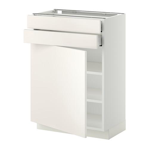 METOD/MAXIMERA напольный шкаф с дверцей/2 ящиками оцинковка