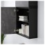 БЕСТО Навесной шкаф с 2 дверями - черно-коричневый Кэлльвикен/темно-серый под бетон