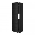 METOD выс шкаф д/холод или мороз, с дверц черный/Тингсрид черный 60x60x200 см