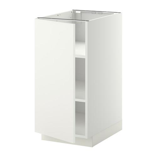 METOD напольный шкаф с полками белый/Хэггеби белый 40x61.6x88 cm