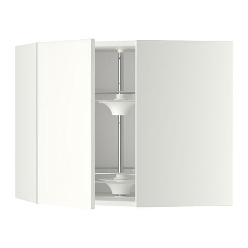 METOD угл нвсн шкф с вращающ секц белый/Хэггеби белый 67.5x67.5x60 cm