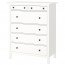 ХЕМНЭС Комод с 6 ящиками - белый
