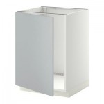 МЕТОД Напольный шкаф для раковины - Веддинге серый, белый