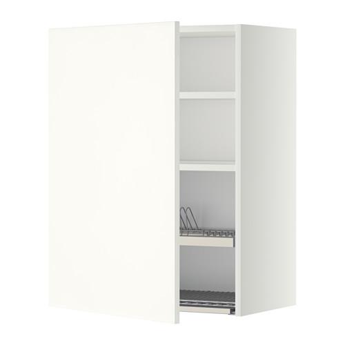 МЕТОД Шкаф навесной с сушкой - белый, Хэггеби белый, 60x80 см