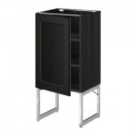 МЕТОД Напольный шкаф с полками - 40x37x60 см, Лаксарби черно-коричневый, под дерево черный МЕТОД Напольный шкаф с полками - 40x37x60 см, Лаксарби черно-коричневый, под дерево черный