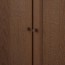 БИЛЛИ / ОКСБЕРГ Стеллаж с дверьми - коричневый ясеневый шпон