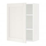 METOD шкаф навесной с полкой белый/Сэведаль белый 60x38.8x80 cm