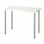 ADILS/LINNMON стол белый/серебристый 60x74 cm