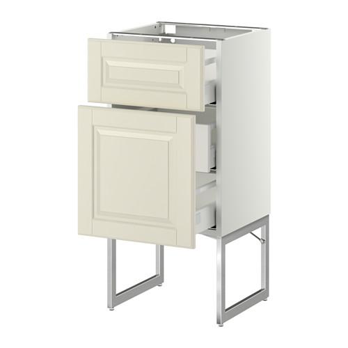 МЕТОД / МАКСИМЕРА Наполн шк 2 фрнт/3 средн ящ - белый, Будбин белый с оттенком, 40x37x60 см