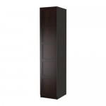 PAX гардероб с 1 дверью черно-коричневый/Бергсбу черно-коричневый 49.8x60x236.4 cm