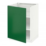 МЕТОД Напольный шкаф с полками - 60x60 см, Флэди зеленый, белый