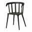 DOCKSTA/IKEA PS 2012 стол и 4 стула белый/черный 105 см
