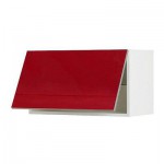ФАКТУМ Горизонтальный навесной шкаф - Абстракт красный, 92x40 см