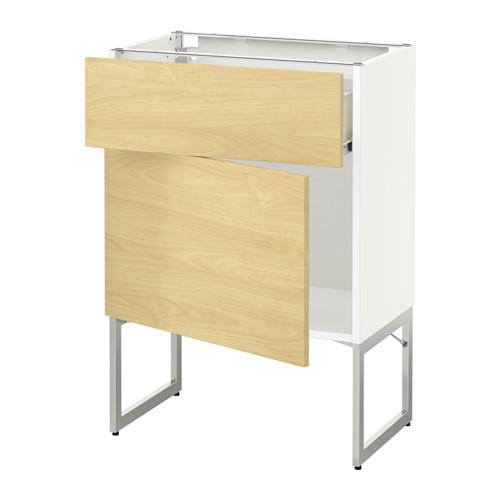 МЕТОД / ФОРВАРА Напольный шкаф с ящиком/дверью - 60x37x60 см, Тингсрид под березу, белый МЕТОД / ФОРВАРА Напольный шкаф с ящиком/дверью - 60x37x60 см, Тингсрид под березу, белый