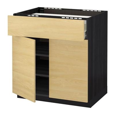 МЕТОД / ФОРВАРА Нплн шк д/врч пнл/ящ/плк/2дв - Тингсрид под березу, под дерево черный МЕТОД / ФОРВАРА Нплн шк д/врч пнл/ящ/плк/2дв - Тингсрид под березу, под дерево черный