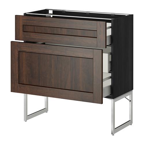 МЕТОД / МАКСИМЕРА Наполн шк 2 фрнт/3 средн ящ - под дерево черный, Эдсерум под дерево коричневый, 80x37x60 см МЕТОД / МАКСИМЕРА Наполн шк 2 фрнт/3 средн ящ - под дерево черный, Эдсерум под дерево коричневый, 80x37x60 см