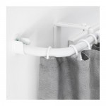 РЭККА Угловое соединен гардинного карниза - белый