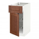 МЕТОД / МАКСИМЕРА Напольн шкаф с пров корз/ящ/дверью - белый, Филипстад коричневый, 40x60 см МЕТОД / МАКСИМЕРА Напольн шкаф с пров корз/ящ/дверью - белый, Филипстад коричневый, 40x60 см