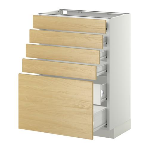 МЕТОД / ФОРВАРА Нплн шк 5фронт/4нзк/2срд ящ - белый, Тингсрид под березу, 60x37 см МЕТОД / ФОРВАРА Нплн шк 5фронт/4нзк/2срд ящ - белый, Тингсрид под березу, 60x37 см