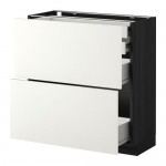 МЕТОД / ФОРВАРА Нплн шк 2фрнт/2низк/2 выс/2срдн ящ - под дерево черный, Хэггеби белый, 80x37 см МЕТОД / ФОРВАРА Нплн шк 2фрнт/2низк/2 выс/2срдн ящ - под дерево черный, Хэггеби белый, 80x37 см