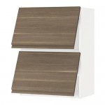 МЕТОД Навесной шкаф/2 дверцы, горизонтал - белый, Воксторп под грецкий орех, 60x80 см МЕТОД Навесной шкаф/2 дверцы, горизонтал - белый, Воксторп под грецкий орех, 60x80 см