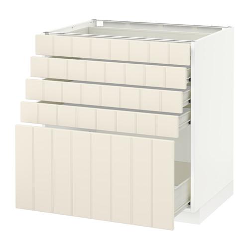 МЕТОД / ФОРВАРА Напольный шкаф с 5 ящиками - белый, Хитарп белый с оттенком, 80x60 см МЕТОД / ФОРВАРА Напольный шкаф с 5 ящиками - белый, Хитарп белый с оттенком, 80x60 см