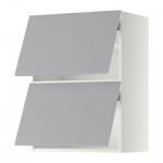 МЕТОД Навесной шкаф/2 дверцы, горизонтал - 60x80 см, Веддинге серый, белый