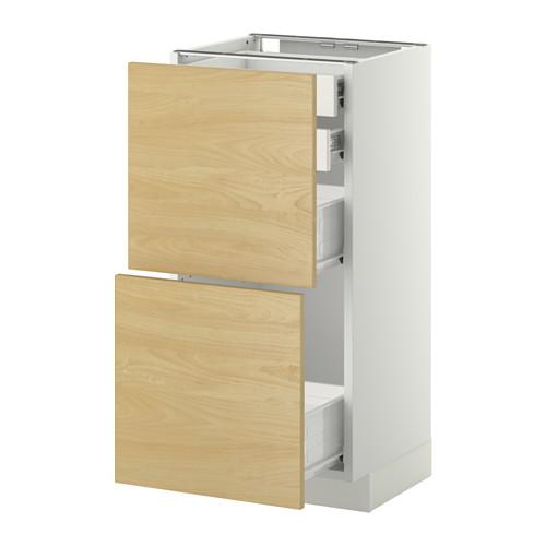 МЕТОД / ФОРВАРА Нплн шк 2фрнт/2низк/2 выс/2срдн ящ - белый, Тингсрид под березу, 40x37 см МЕТОД / ФОРВАРА Нплн шк 2фрнт/2низк/2 выс/2срдн ящ - белый, Тингсрид под березу, 40x37 см