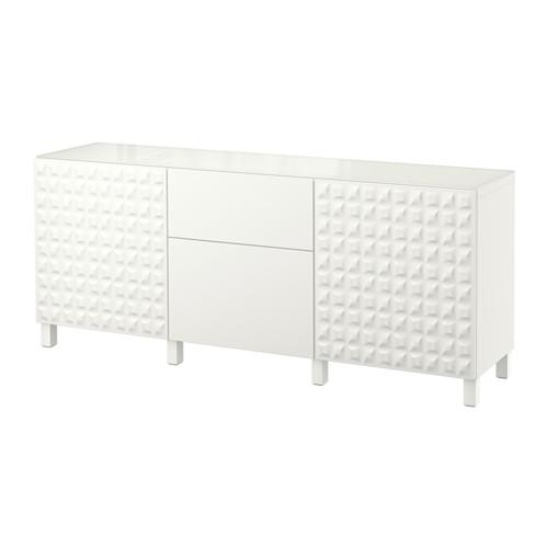 БЕСТО Комб для хран с дверц/ящ - Дьюпвикен/Лаппвикен белый, направляющие ящика,нажимные БЕСТО Комб для хран с дверц/ящ - Дьюпвикен/Лаппвикен белый, направляющие ящика,нажимные