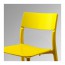 MELLTORP/JANINGE стол и 4 стула белый/желтый