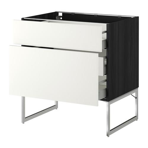 МЕТОД / МАКСИМЕРА Наполн шк 2 фрнт/3 средн ящ - под дерево черный, Хэггеби белый, 80x60x60 см МЕТОД / МАКСИМЕРА Наполн шк 2 фрнт/3 средн ящ - под дерево черный, Хэггеби белый, 80x60x60 см