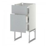 МЕТОД / ФОРВАРА Наполн шк 2 фрнт/3 средн ящ - 40x37x60 см, Веддинге серый, белый МЕТОД / ФОРВАРА Наполн шк 2 фрнт/3 средн ящ - 40x37x60 см, Веддинге серый, белый