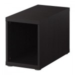 БЕСТО Секция полок/верхний доп модуль - черно-коричневый