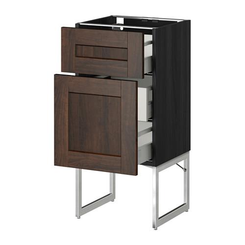 МЕТОД / МАКСИМЕРА Наполн шк 2 фрнт/3 средн ящ - под дерево черный, Эдсерум под дерево коричневый, 40x37x60 см МЕТОД / МАКСИМЕРА Наполн шк 2 фрнт/3 средн ящ - под дерево черный, Эдсерум под дерево коричневый, 40x37x60 см