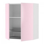 ФАКТУМ Навесной шкаф с посуд суш/2 дврц - Рубрик Аплод светло-розовый, 80x92 см