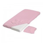 ЛЕН Простыня натяжн для кроватки - розовый