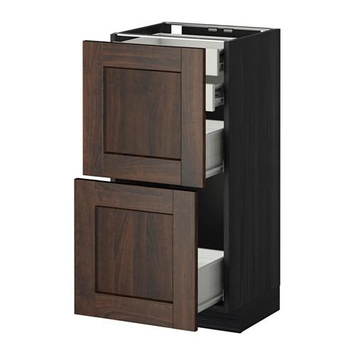 МЕТОД / ФОРВАРА Нплн шк 2фрнт/2низк/2 выс/2срдн ящ - под дерево черный, Эдсерум под дерево коричневый, 40x37 см МЕТОД / ФОРВАРА Нплн шк 2фрнт/2низк/2 выс/2срдн ящ - под дерево черный, Эдсерум под дерево коричневый, 40x37 см