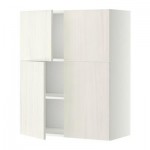 МЕТОД Навесной шкаф с полками/4дверцы - Росдаль белый ясень, белый МЕТОД Навесной шкаф с полками/4дверцы - Росдаль белый ясень, белый