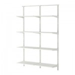 АЛЬГОТ Настенная шина/полки - 132x40x196 см АЛЬГОТ Настенная шина/полки - 132x40x196 см