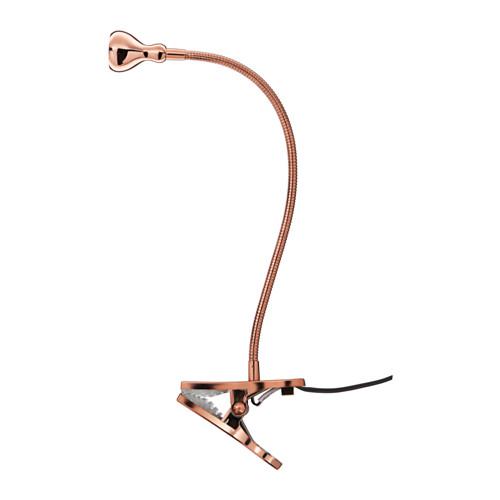 ЯНШО Софит настен/с зажимом, светодиодн - медный