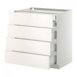 МЕТОД / ФОРВАРА Нплн шк 4фрнт/2нзк/3срд ящ - 80x60 см, Веддинге белый, белый МЕТОД / ФОРВАРА Нплн шк 4фрнт/2нзк/3срд ящ - 80x60 см, Веддинге белый, белый