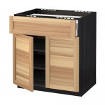 МЕТОД / МАКСИМЕРА Нплн шк д/врч пнл/ящ/плк/2дв - под дерево черный, Торхэмн естественный ясень, 80x60 см МЕТОД / МАКСИМЕРА Нплн шк д/врч пнл/ящ/плк/2дв - под дерево черный, Торхэмн естественный ясень, 80x60 см