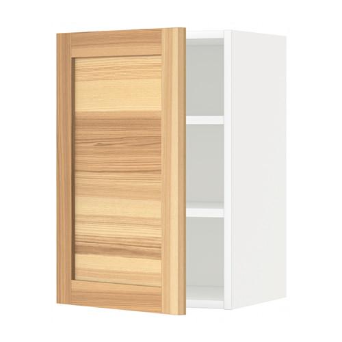 МЕТОД Шкаф навесной с полкой - белый, Торхэмн естественный ясень, 40x60 см МЕТОД Шкаф навесной с полкой - белый, Торхэмн естественный ясень, 40x60 см