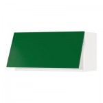 МЕТОД Горизонтальный навесной шкаф - 80x40 см, Флэди зеленый, белый