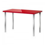 ЛИННМОН/ГОДВИН Стол - глянцевый красный/хромированный ЛИННМОН/ГОДВИН Стол - глянцевый красный/хромированный