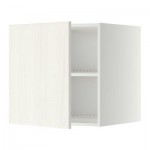 МЕТОД Верх шкаф на холодильн/морозильн - 60x60 см, Росдаль белый ясень, белый МЕТОД Верх шкаф на холодильн/морозильн - 60x60 см, Росдаль белый ясень, белый