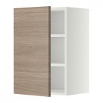 МЕТОД Шкаф навесной с полкой - 40x60 см, Брокхульт под грецкий орех светло-серый, белый МЕТОД Шкаф навесной с полкой - 40x60 см, Брокхульт под грецкий орех светло-серый, белый