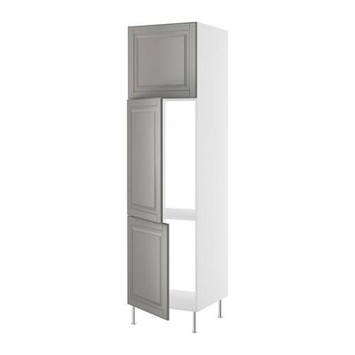 ФАКТУМ Выс шкаф для хол/мороз с 3 дверями - Лидинго серый, 60x233/57 см