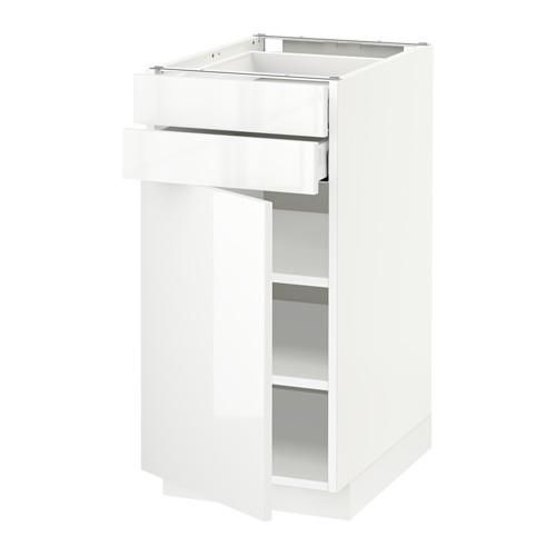 METOD/MAXIMERA напольный шкаф с дверцей/2 ящиками цвет алюминия METOD/MAXIMERA напольный шкаф с дверцей/2 ящиками цвет алюминия